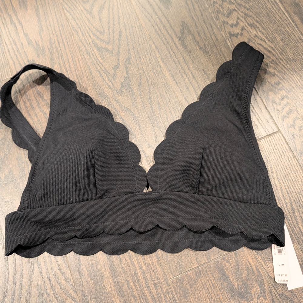 Black Scallop Victoria Secret Swim Top